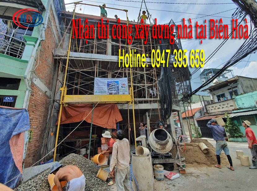 Nhận thi công xây dựng nhà tại Biên Hoà