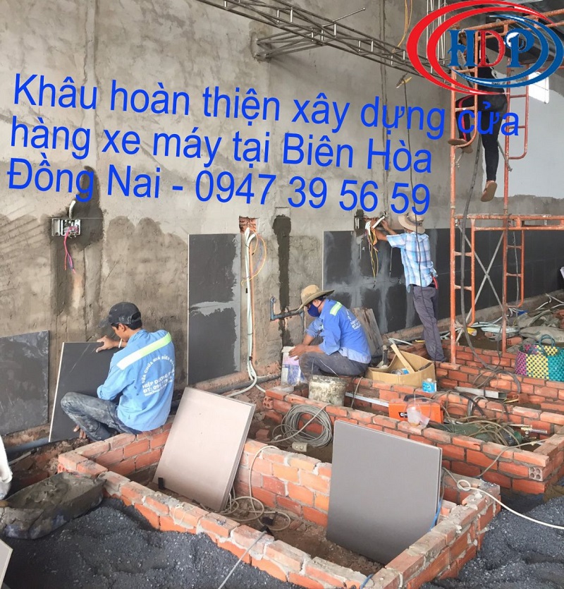 Hiệp Dương Phát đang hoàn thiện xây dựng cửa hàng xe máy tại Biên Hòa