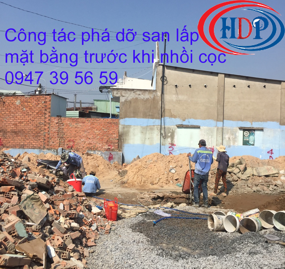 Chuẩn bị san lấp mặt bằng trước khi thi công xây dựng