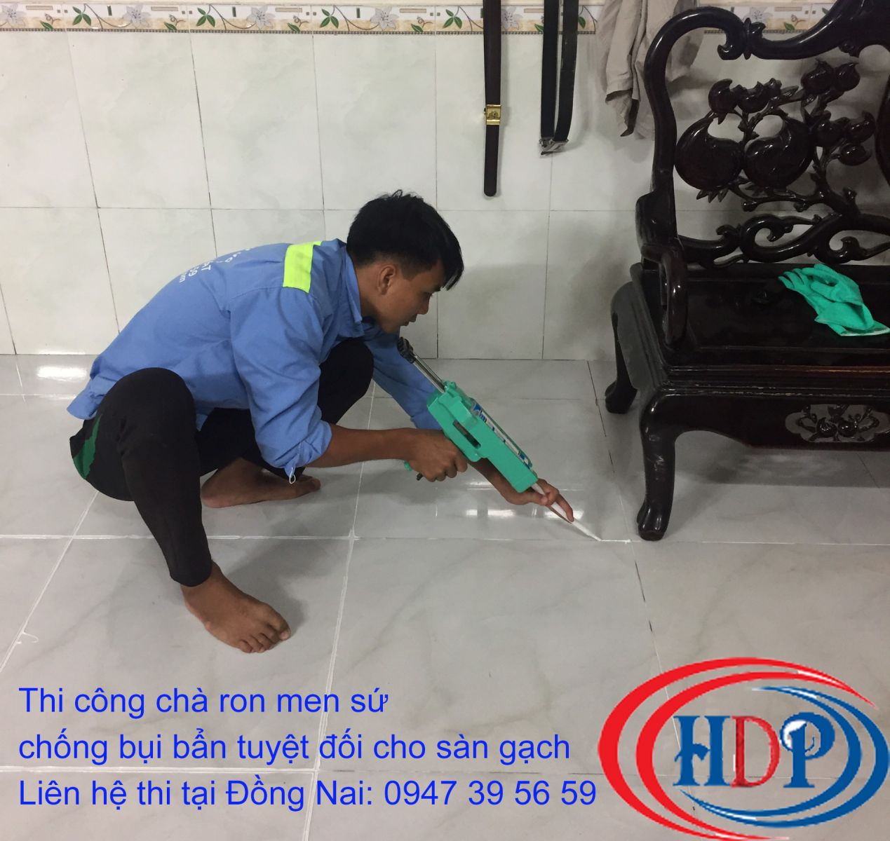 Nhân viên HDP đang thi công xây dựng nhà ở